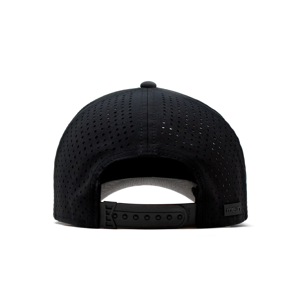 Melin "Odyssey Stacked Hydro" Snapback Hat - Black (Small)