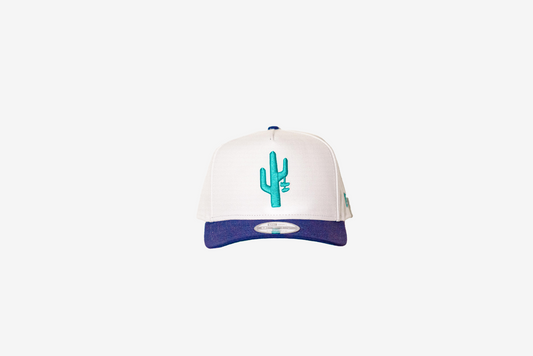 Manor x New Era "Hang Time" 9FIFTY A-Frame Snapback - White / Purple / Teal