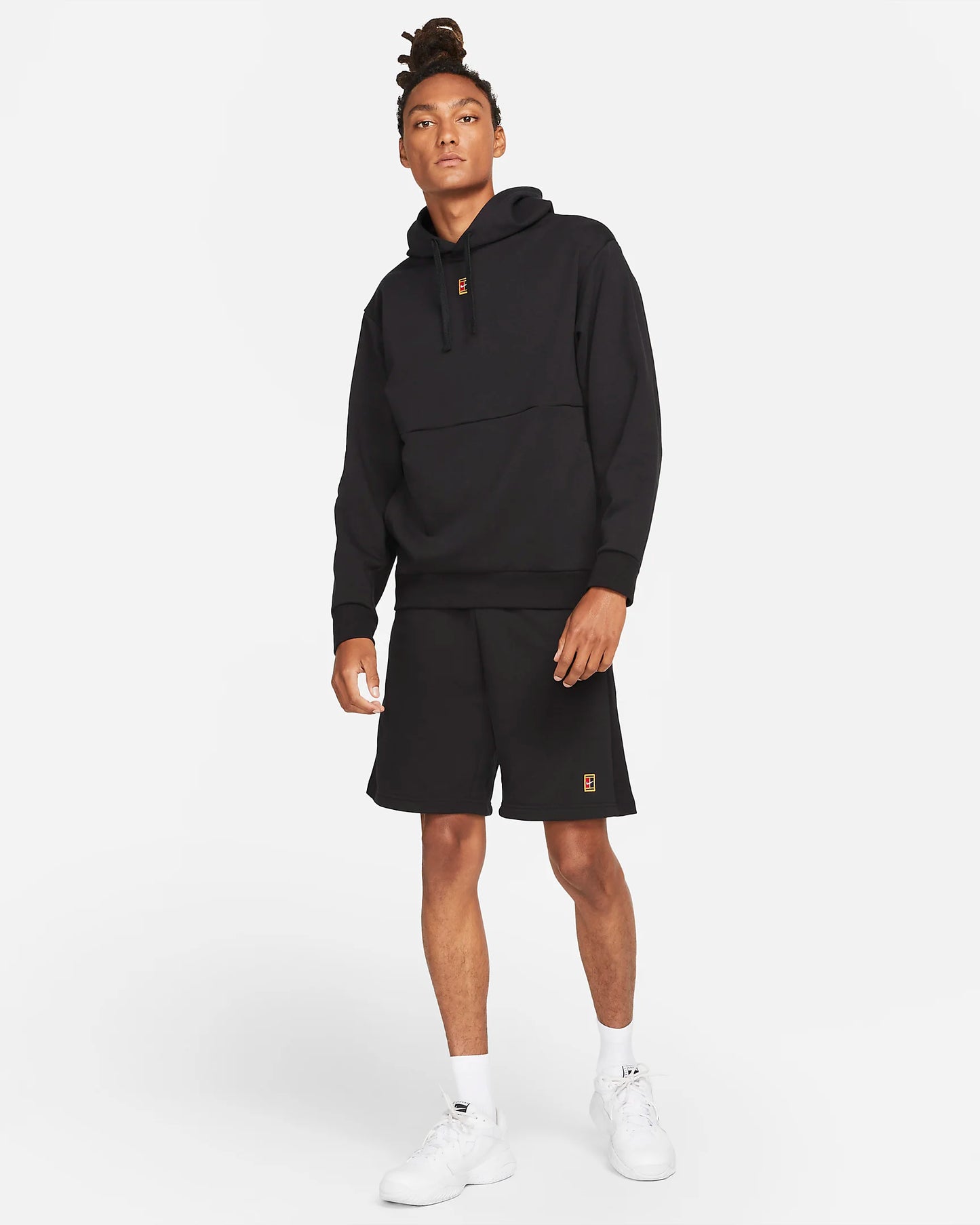 Nike "Court Fleece" Tennis Hoodie M - Black / Multi
