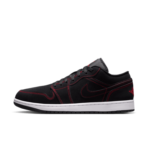 Air Jordan "1 Low" Mens - Black / University Red / White
