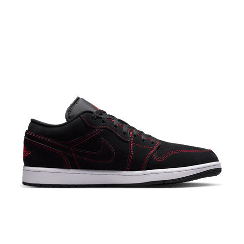 Air Jordan "1 Low" Mens - Black / University Red / White