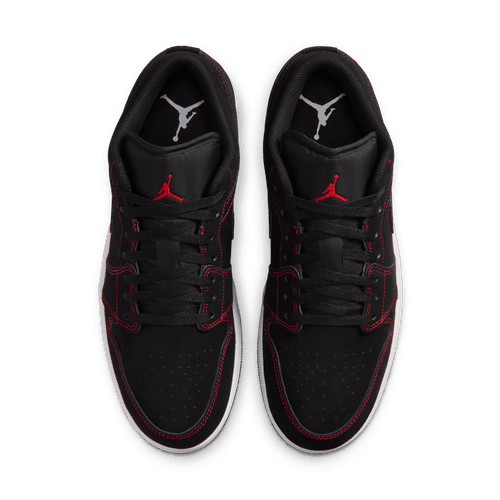 Air Jordan "1 Low" Mens - Black / University Red / White