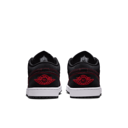 Air Jordan "1 Low" Mens - Black / University Red / White