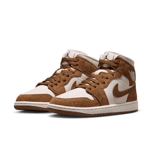 Air Jordan "1 Mid" Womens - Lt British Tan / Chalk