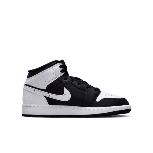 Air Jordan "1 Mid BG" Grade School - Black / White