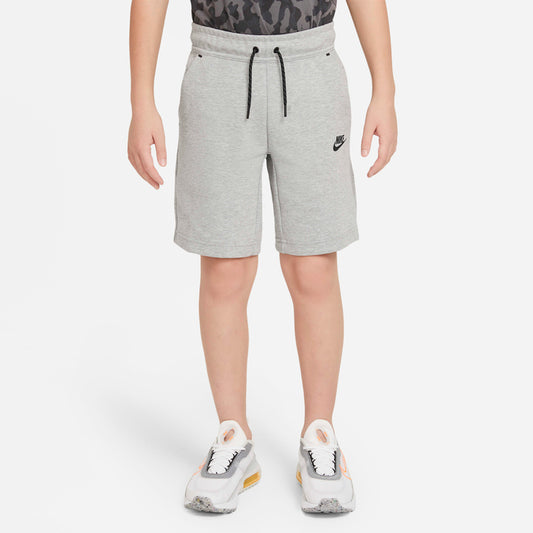 Nike Sportswear Tech Fleece Shorts (Dark Grey Heather/Black) - Kids