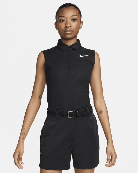 Nike "Dri-Fit ADV Sleeveless Polo" Womens - Black