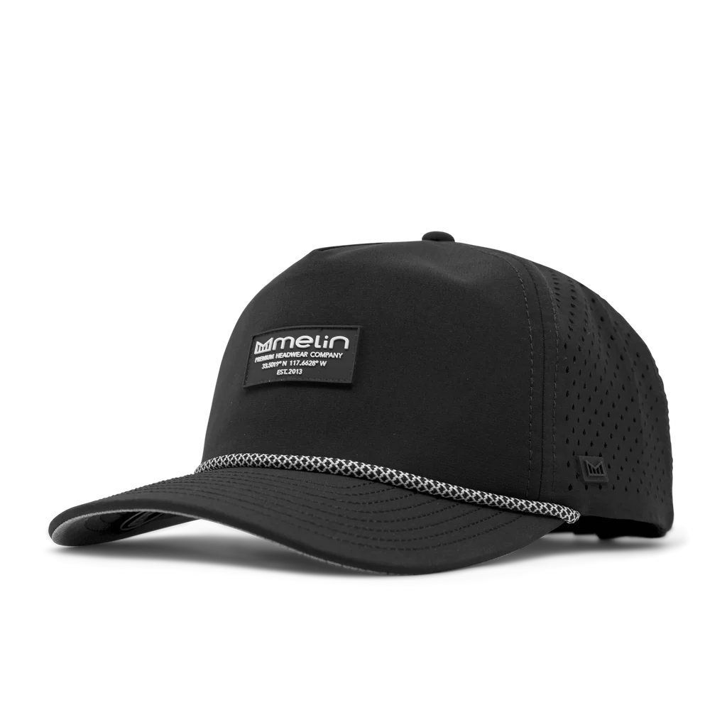 Melin "Coronado Brick Hydro" Snapback Hat - Black (Classic)