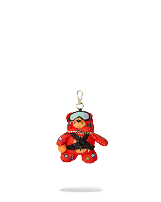 Sprayground "Global Expedition Bear Keychain" - Red