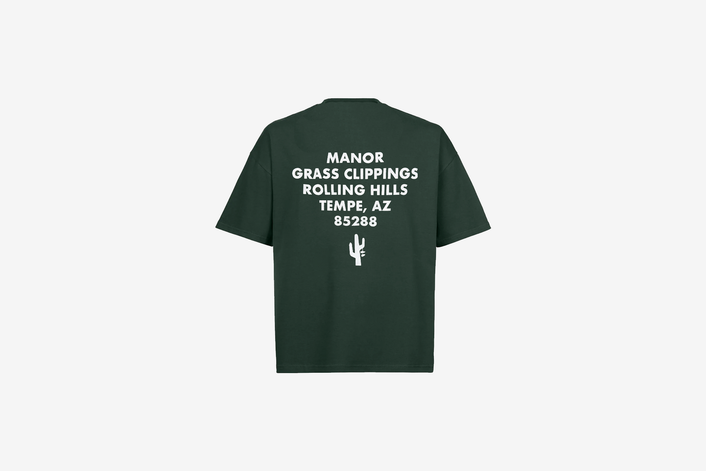Manor "Grassy Shop Tee" T-Shirt M - Fairway Green / White