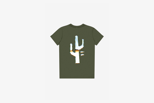 Manor Kids "Chrome Hang Time Kids" T-Shirt - Military Green / Chrome