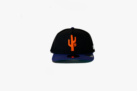 Manor x New Era "Hang Time" 9FIFTY A-Frame Snapback - Black / Purple / Orange