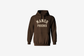 Manor "Mid-Weight Collegiate Hoodie" M - Brown / Tan