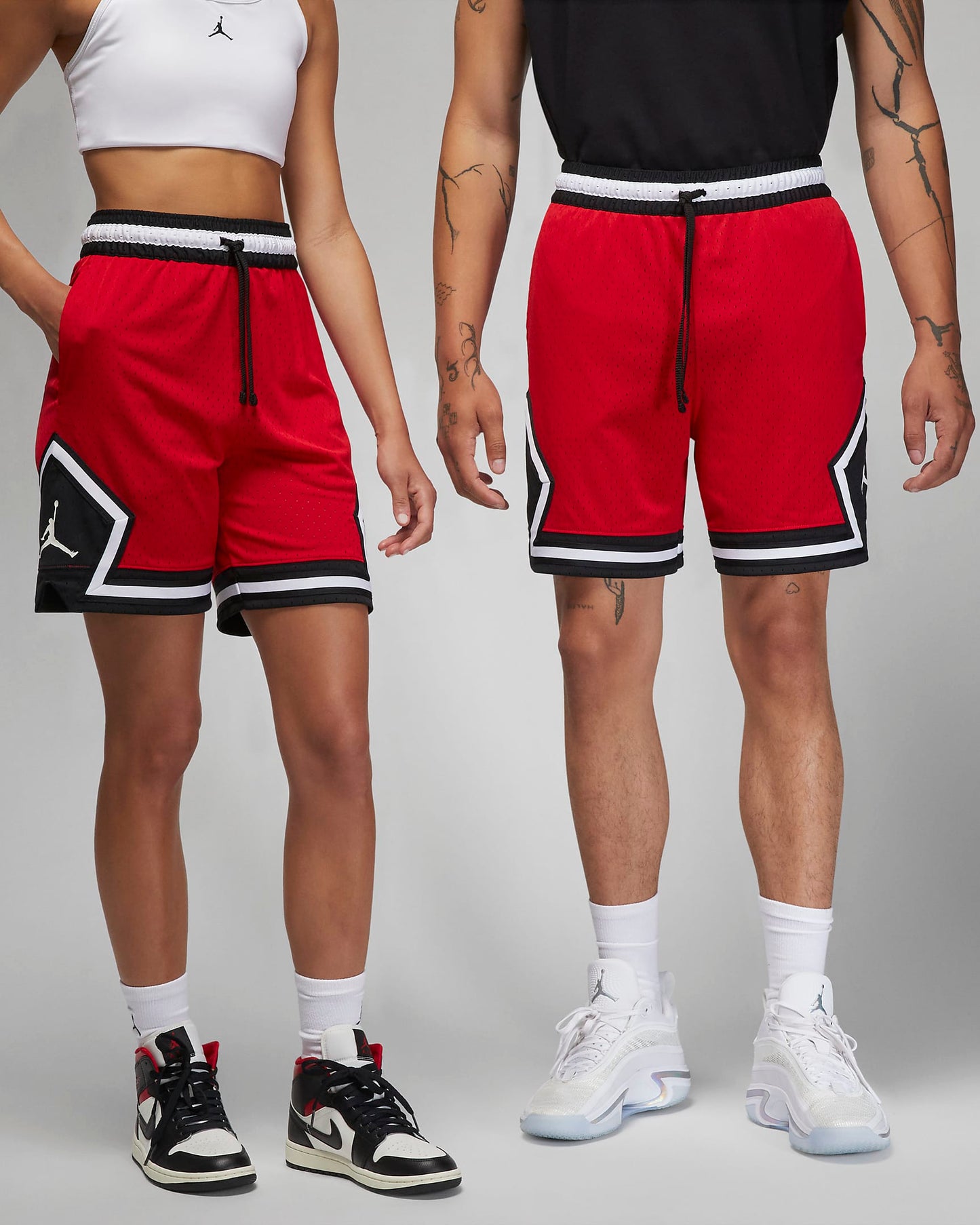 Jordan Dri-Fit Sport Diamond Shorts M - Gym Red / Black – Manor.