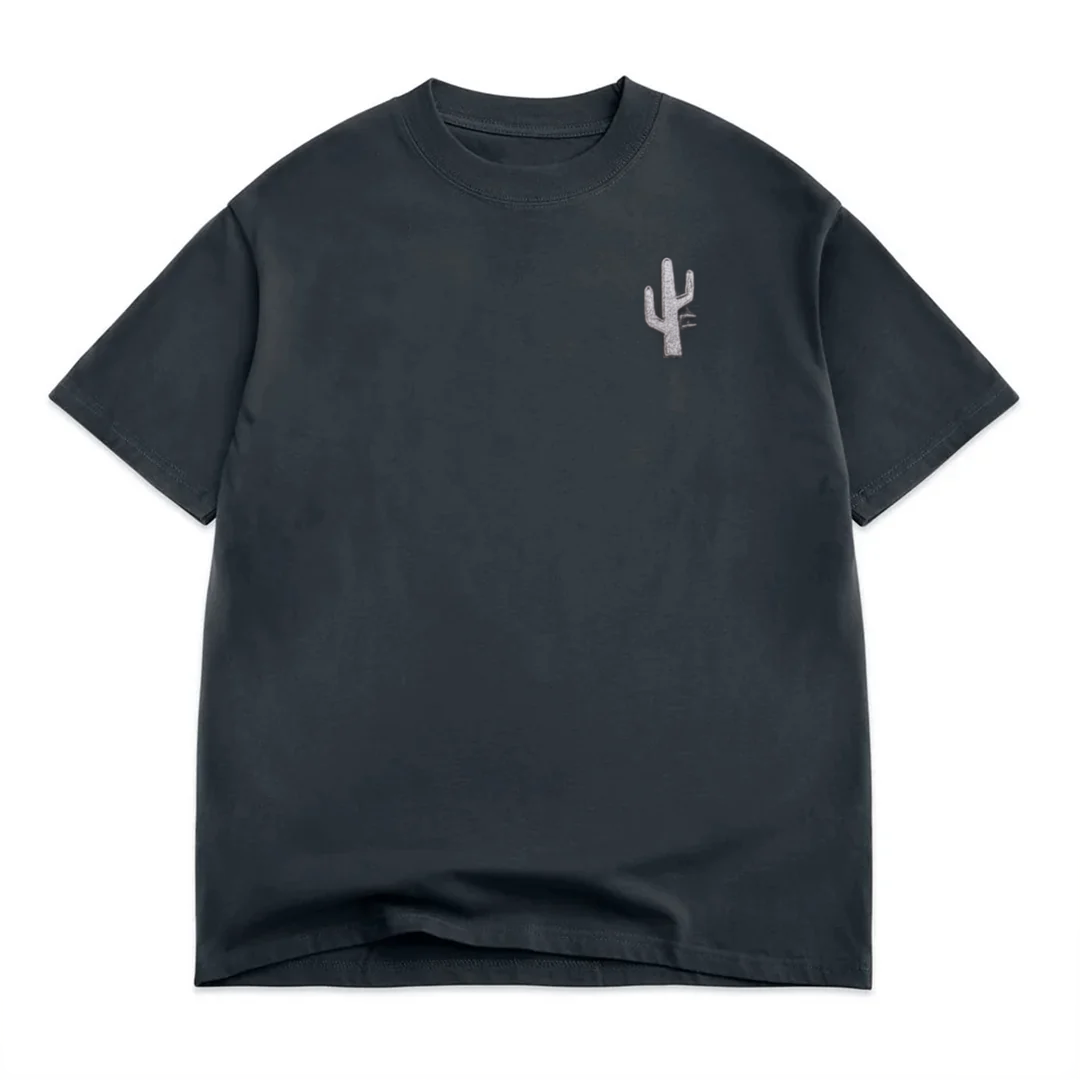 Manor "Manor Classic Embroidered Tee" Kids - Vintage Black / Black