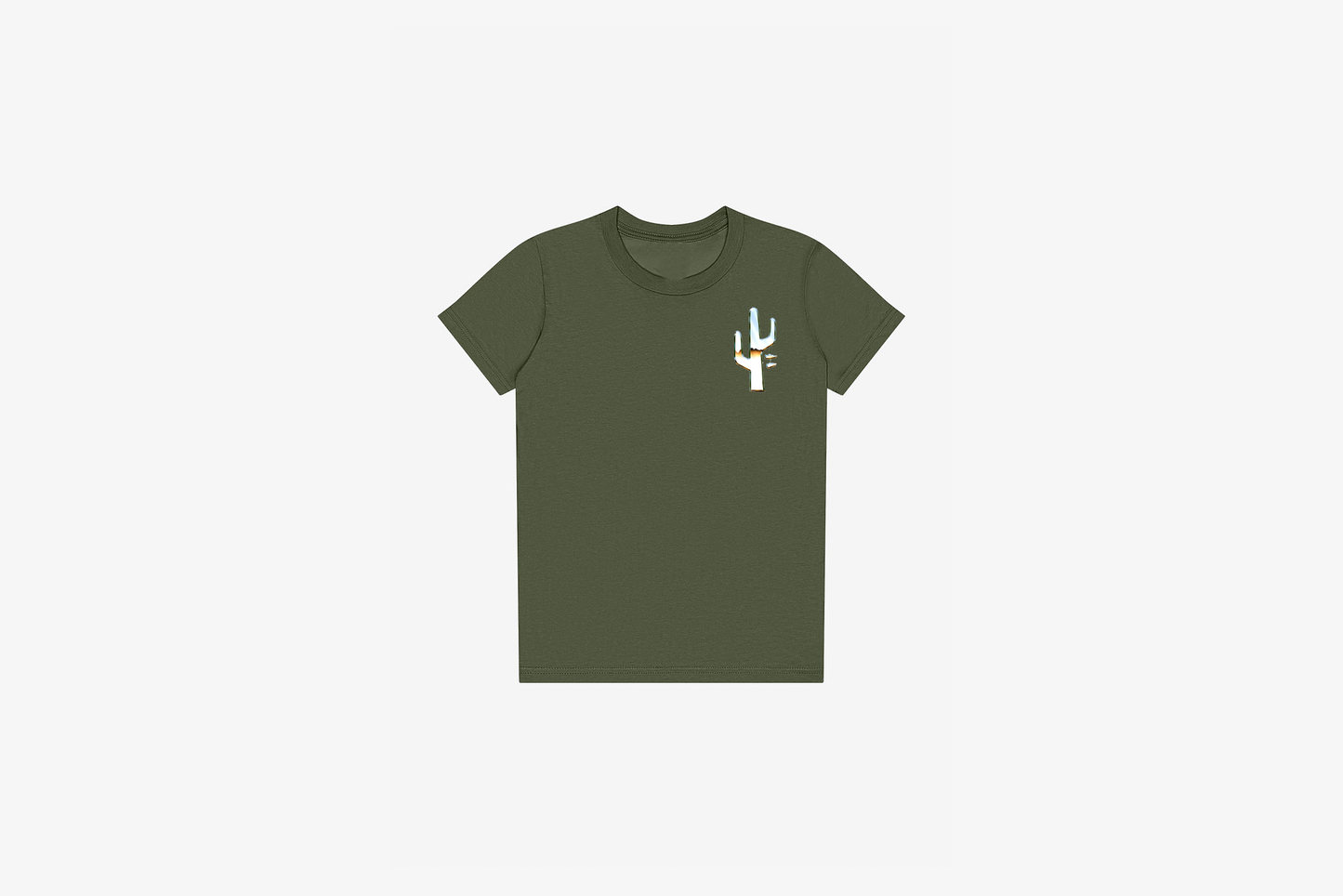 Manor Kids "Chrome Hang Time Kids" T-Shirt - Military Green / Chrome
