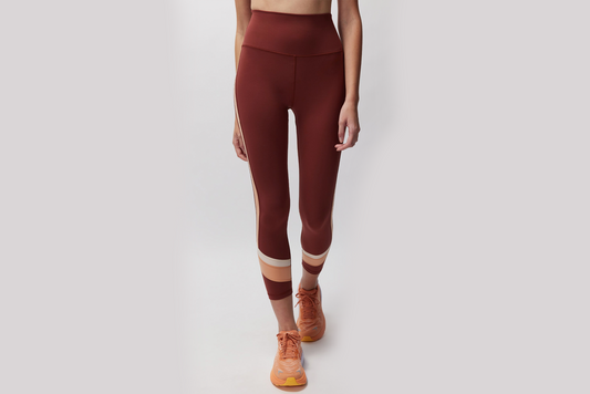 Spiritual Gangster "Velo Dream Tech Eco Jersey Legging W - Washed Burgundy