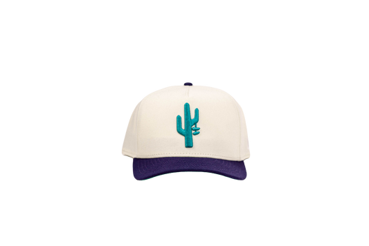 Manor x New Era "Hang Time" 9FIFTY A-Frame Snapback - White / Purple / Teal