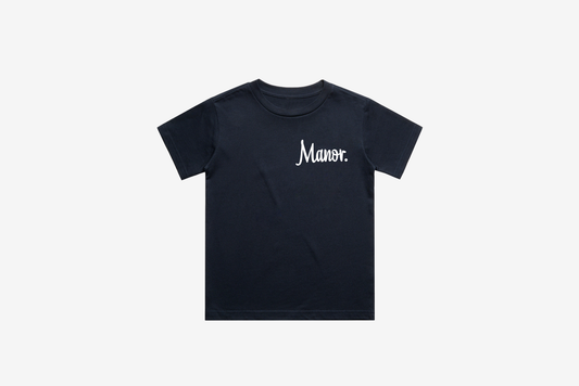 Manor "Trademark V2"  T-Shirt K - Navy / White