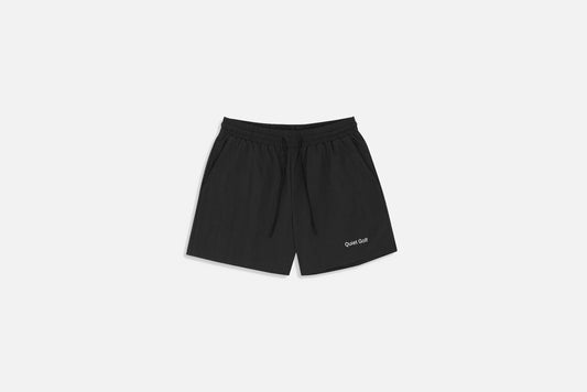 Quiet Golf "Typeface Nylon Shorts" M - Black