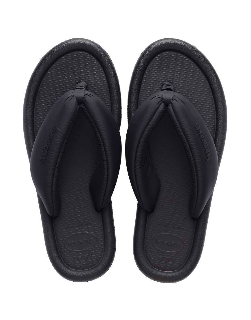 Havaianas "Maxi Puffed Flip Flop" Womens - Black