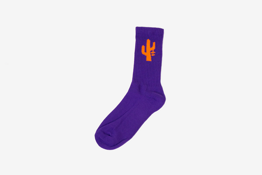Manor "Hang Time Sock" - Purple / Tangerine
