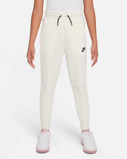 Nike "Sportswear Tech Fleece Big Kids' (Girls') Joggers" K - Pale Ivory / Black