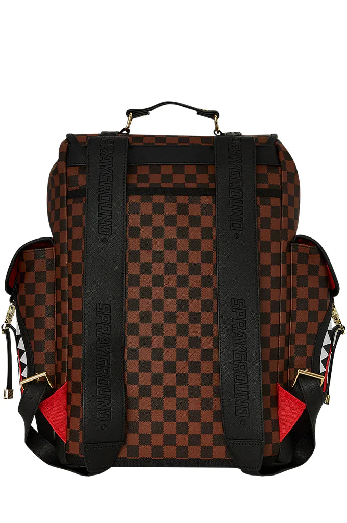 Sprayground "Sawtooth Sharks In Paris Monte Carlo Backpack" - Brown / Black