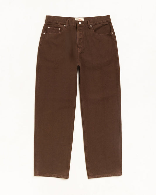 Stussy "Big Ol Jean Denim" Mens -  Brown Chevron