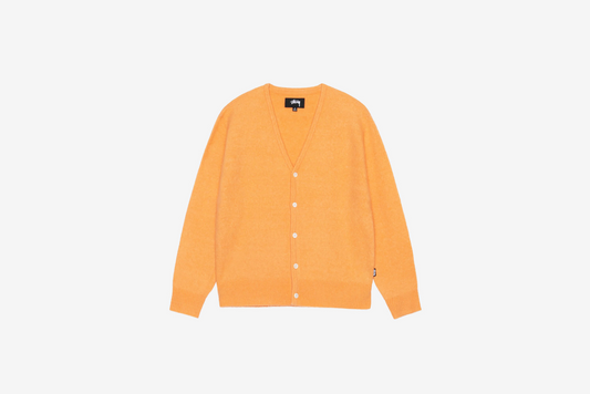 Stussy "Brushed Cardigan Knit Sweater" M - Peach