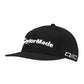 TaylorMade "Carlsbad Tour Flatbill Snapback Hat" - Black / White