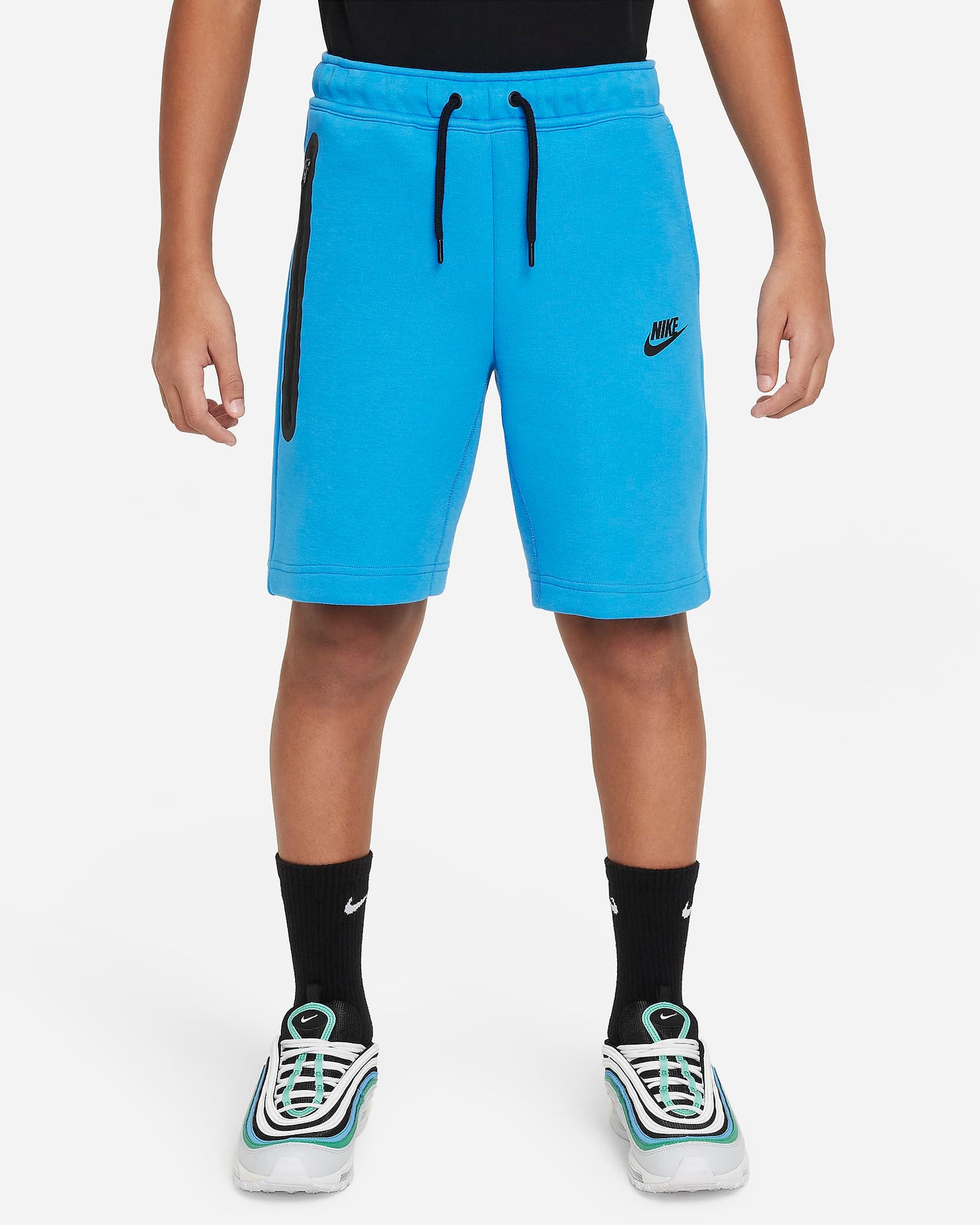 Nike "Nike Sportswear Tech Fleece Big Kids Shorts'" K - Light Photo Blue