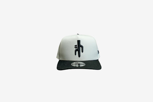 Manor x New Era "Upside Down Hangtime" 9FIFTY A-Frame Snapback - Black/White