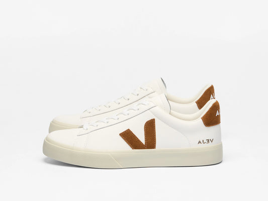 Veja "Campo Leather" W - White / Cognac
