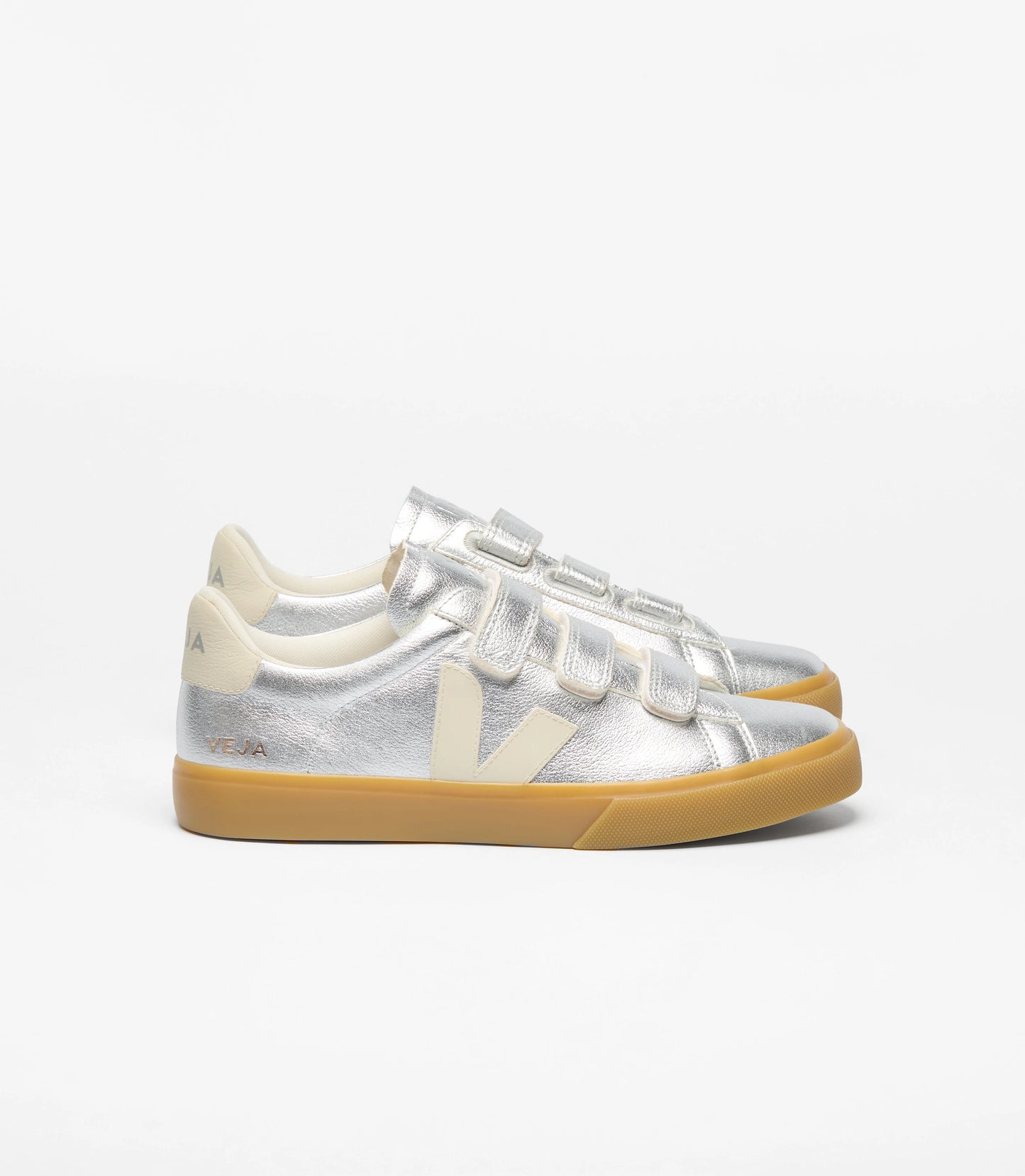 Veja "Recife Leather " W - Silver / Pierre