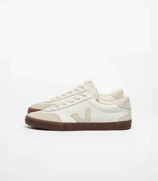 Veja "Volley O.T. Leather" Womens - White / Natural / Bark