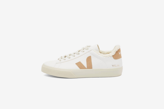 Veja "Campo Winter Chromefree Leather"  M - Extra White / Desert