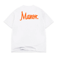 Manor "Manor Classic Embroidered Tee" Kids - White / Orange