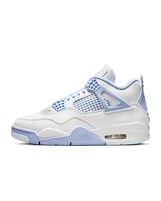 Air Jordan "Retro 4" W - White / Aluminum / Blue Tint