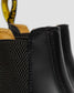 Dr. Martens "2976 Yellow Stitch Smooth Leather Chelsea Boot" M - Black