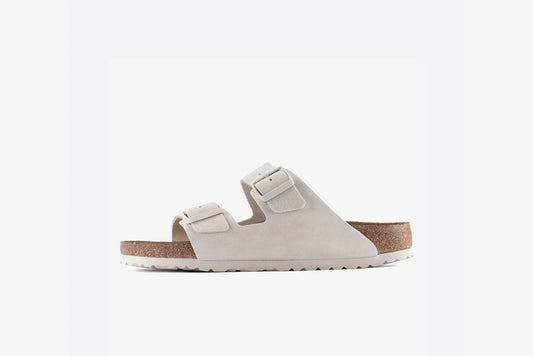 Birkenstock "Arizona BS" M - Modern Suede Antique White (Regular Fit)