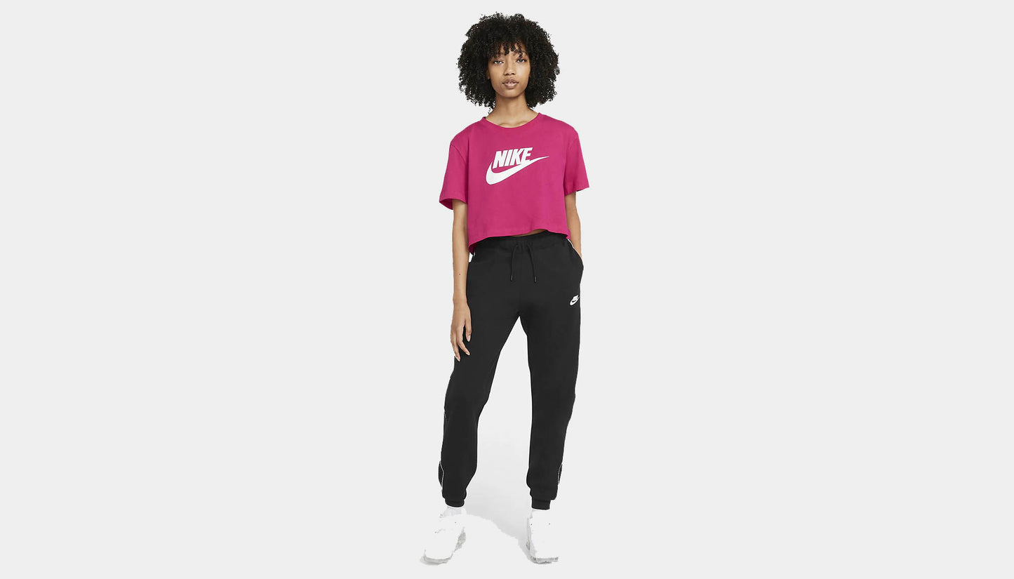 Nike "Nike Sportswear Essential" Crop Top W - Fireberry / White