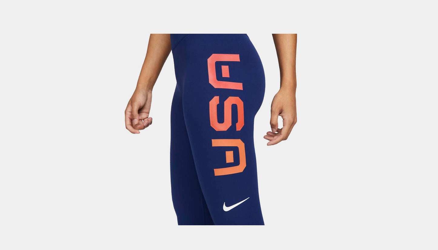 Nike "Yoga Luxe"  High-Waisted 7/8 Legging USA W - Blue