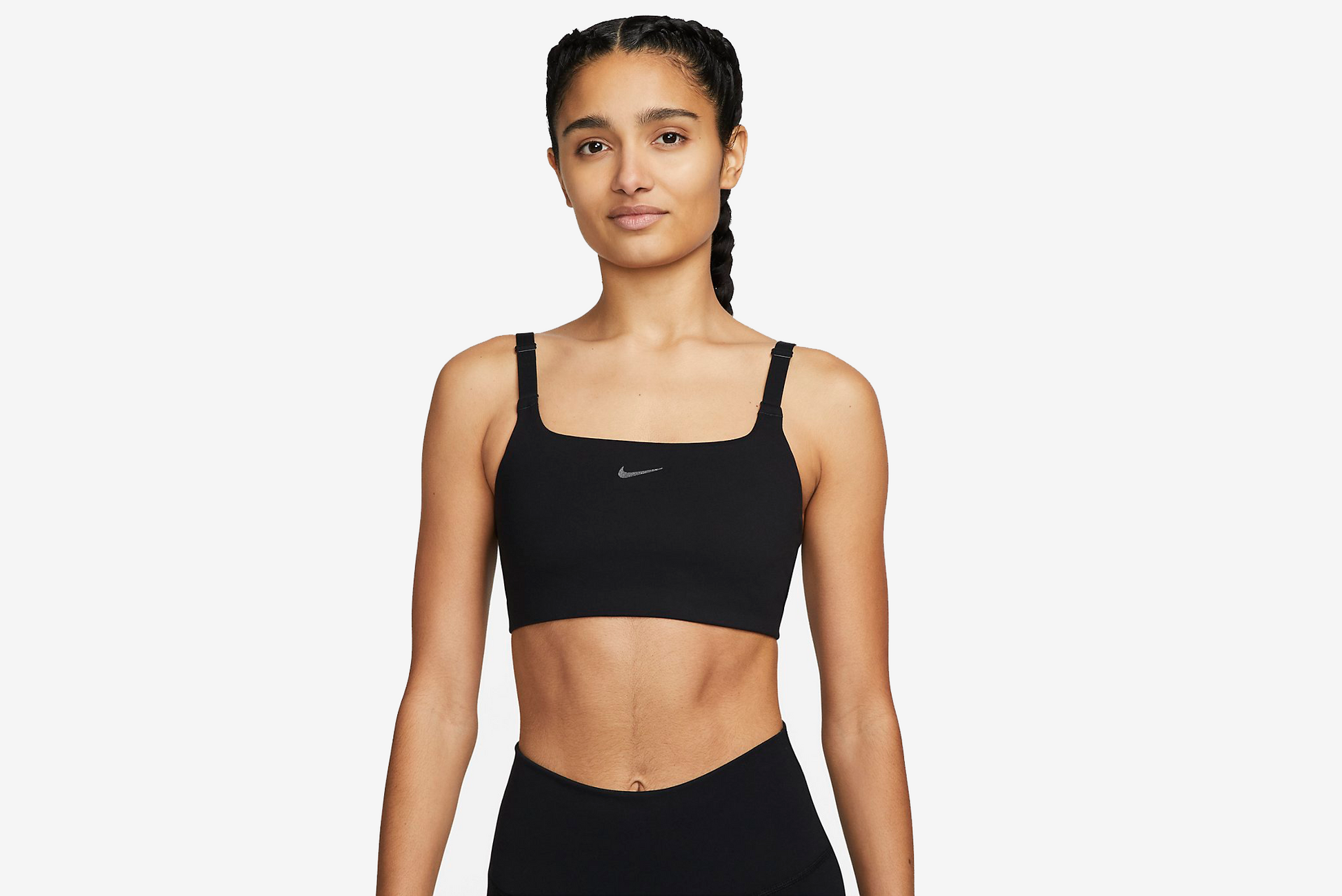 Nike Yoga Alate Versa Sports Bra W - Black / Iron Grey – Manor.