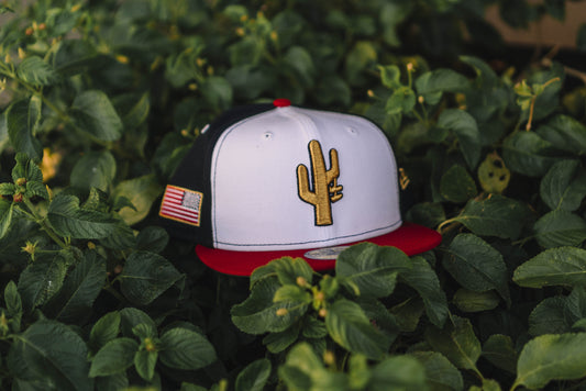 Manor x New Era "Shoes on a Cactus" Americana 59FIFTY - Red / White / Navy Blue