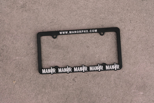 Manor "License Plate Cover" - Black