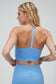 Spiritual Gangster "Icon T-Back Sports Bra" W - Blue