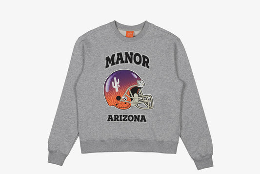 Manor x NFL "Hang Time Helmet Crew" M - Grey