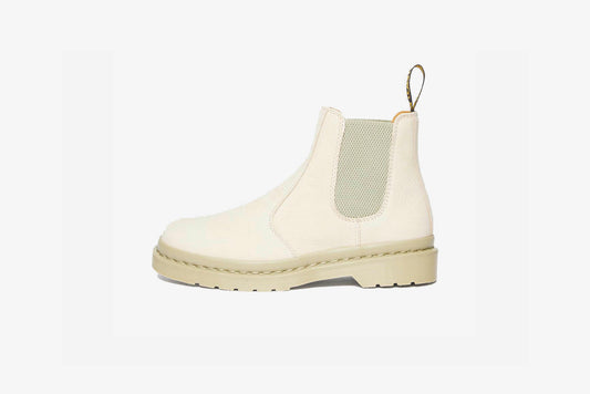 Dr. Martens "2976 Mono Milled Nubuck Leather Chelsea Boot" M - Parchment Beige / Milled Nubuck