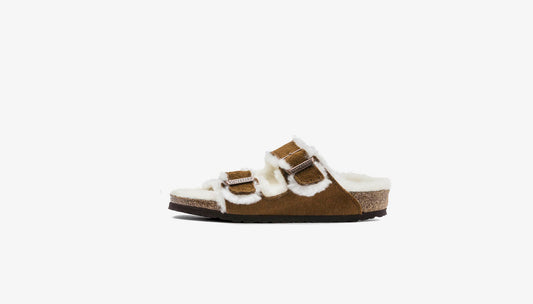 Birkenstock "Arizona Sherling" K - Mink (Narrow Fit)